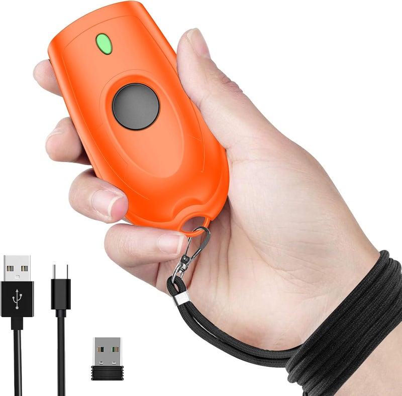 symcode Bluetooth Barcode Scanner Mini 1D Small Wireless Bar Code Scanner 3-in-1 Bluetooth & 2.4G Wireless & USB Wired Barcode Scanner with Android,iOS,Computers,Windows - Image 1